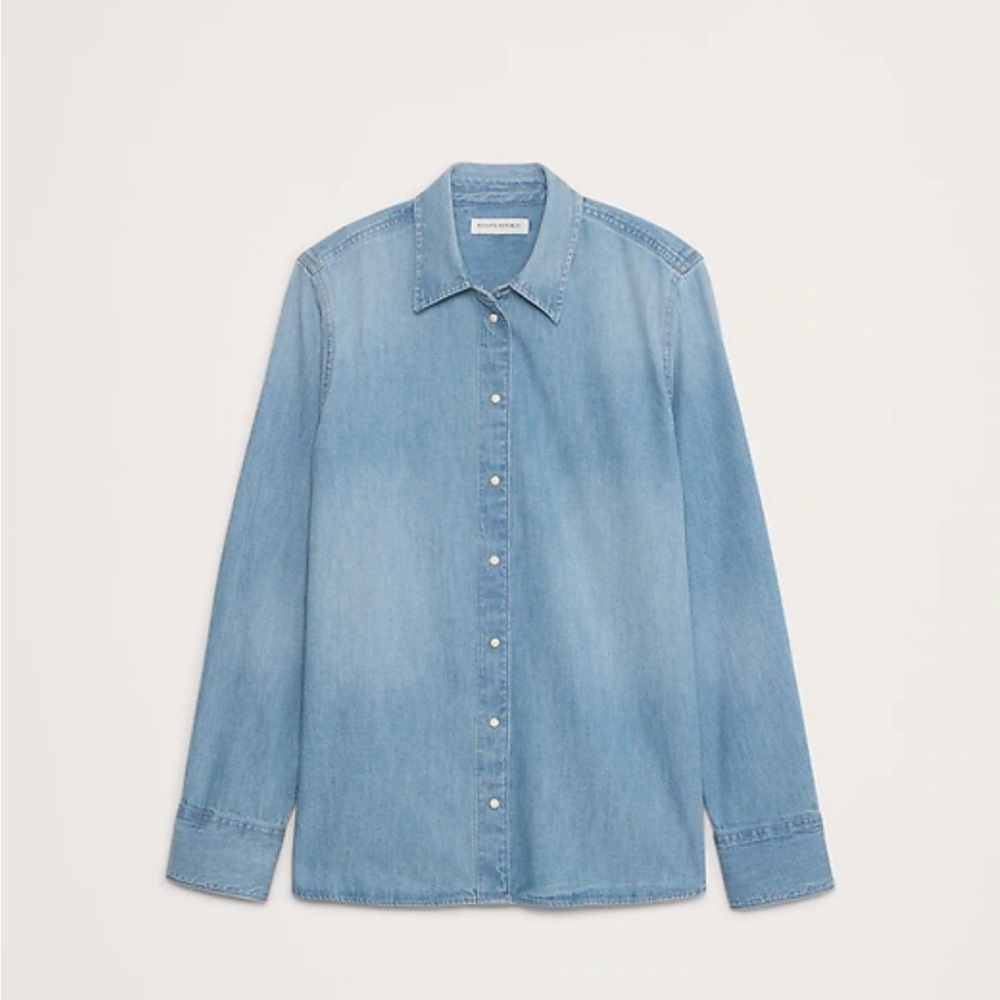 BANANA REPUBLIC THE EVERYDAY DENIM WESTERN SHIRT - Picture 3 of 8